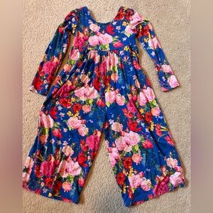 Colorful Floral Kids Romper